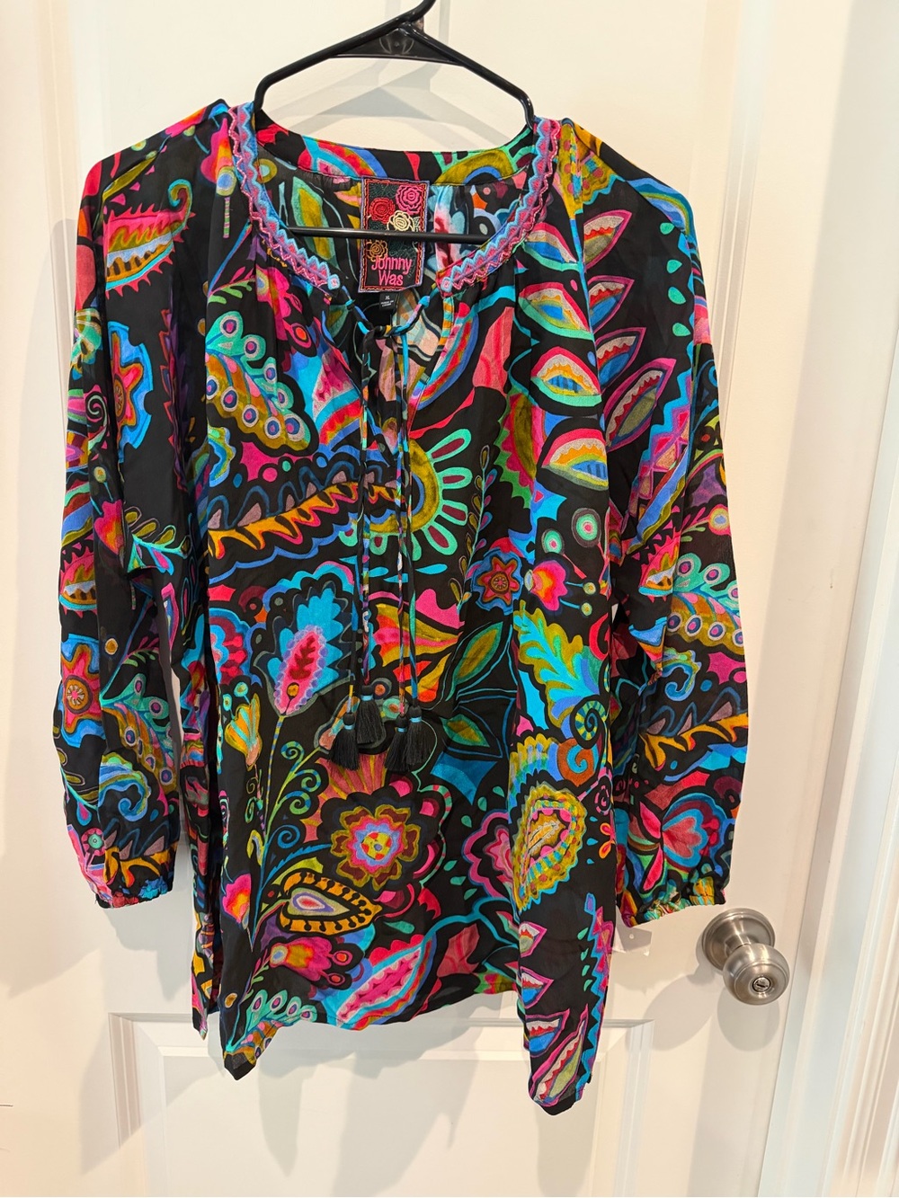 Johnny Was Multicolor Boho Blouse Size XL